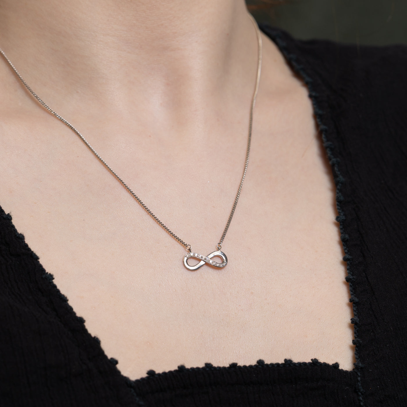 Diamond Infinity Necklace | 0.08ctw | 18"