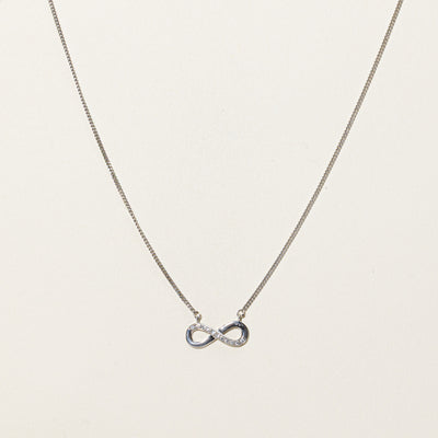 Diamond Infinity Necklace | 0.08ctw | 18