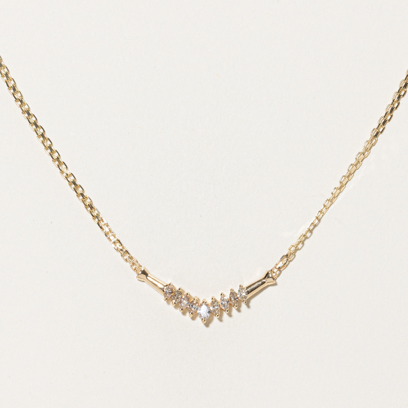 Marquise Diamond Chevron Necklace | 0.50ctw | 20"