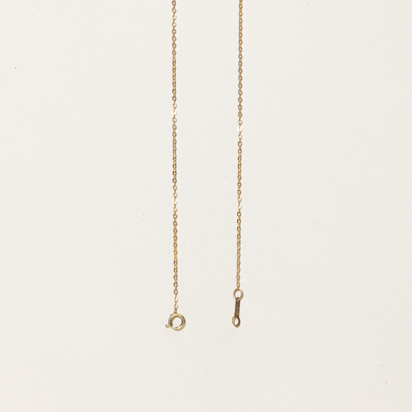 Collier croisé en forme de cœur serti de diamants | 0,10 ct | 40,6 cm 