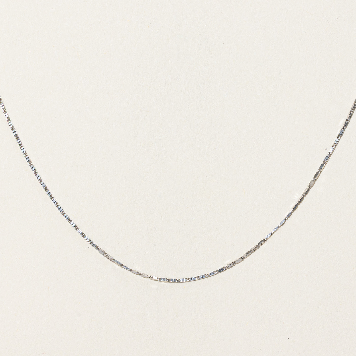 18k White Gold Chain | 16"