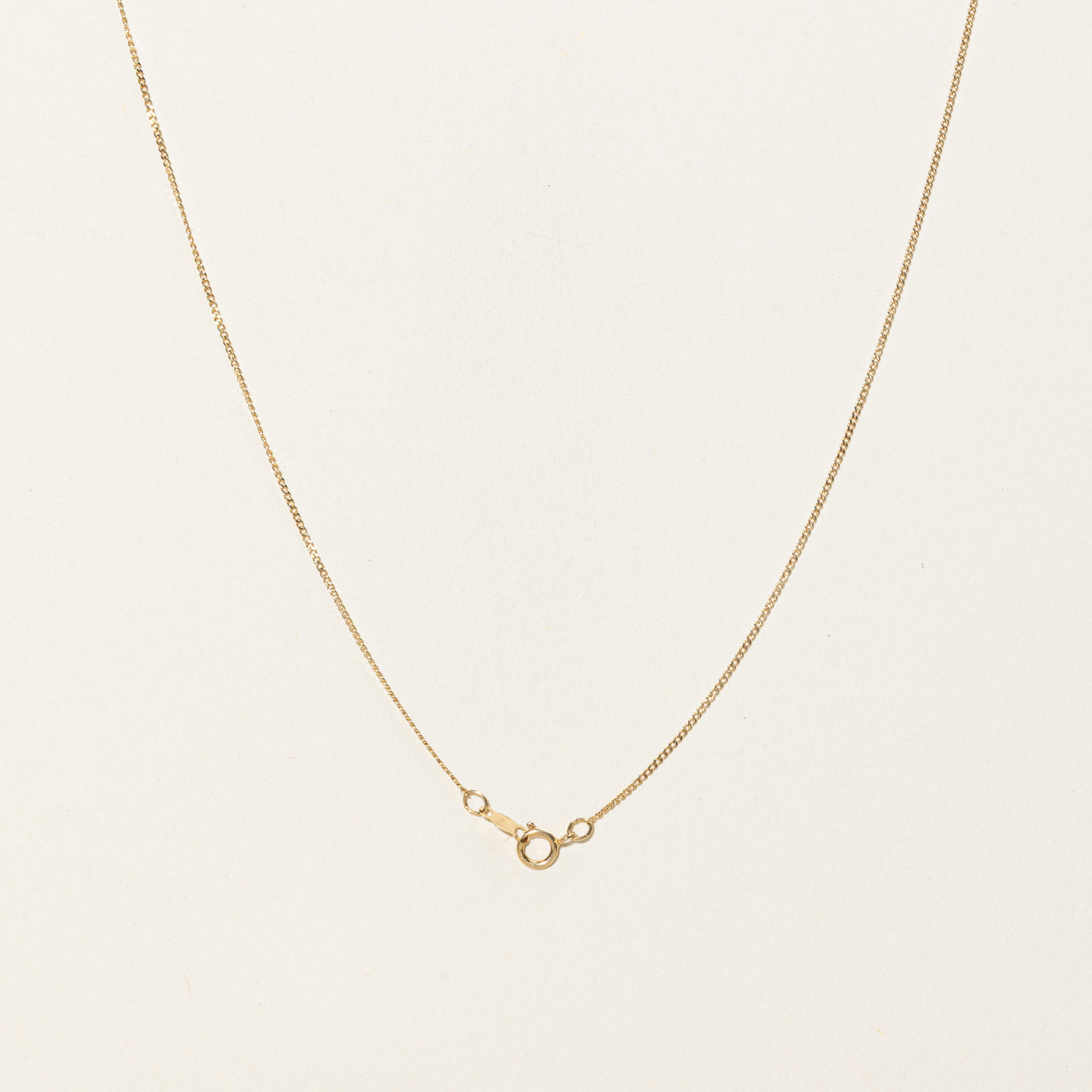 Collier pendentif solitaire en diamant | 0,11 ct | 45,7 cm 