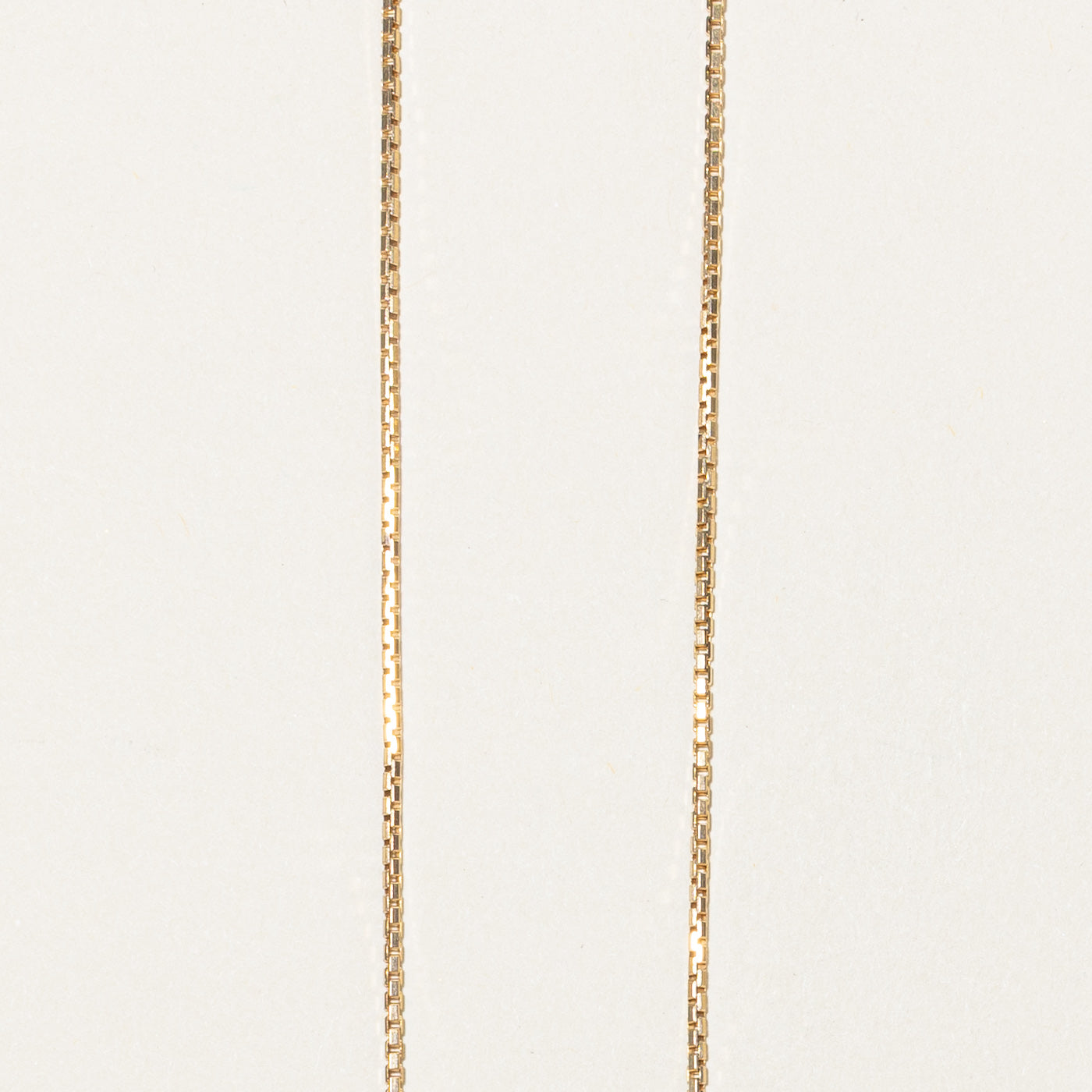 Chaîne à maillons carrés en or jaune 10 carats | 40,6 cm 