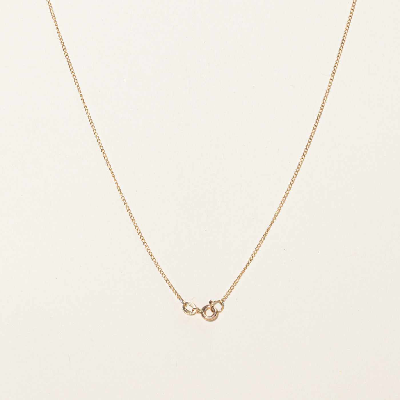 Collier pendentif solitaire en diamant | 0,05 ct | 45,7 cm 