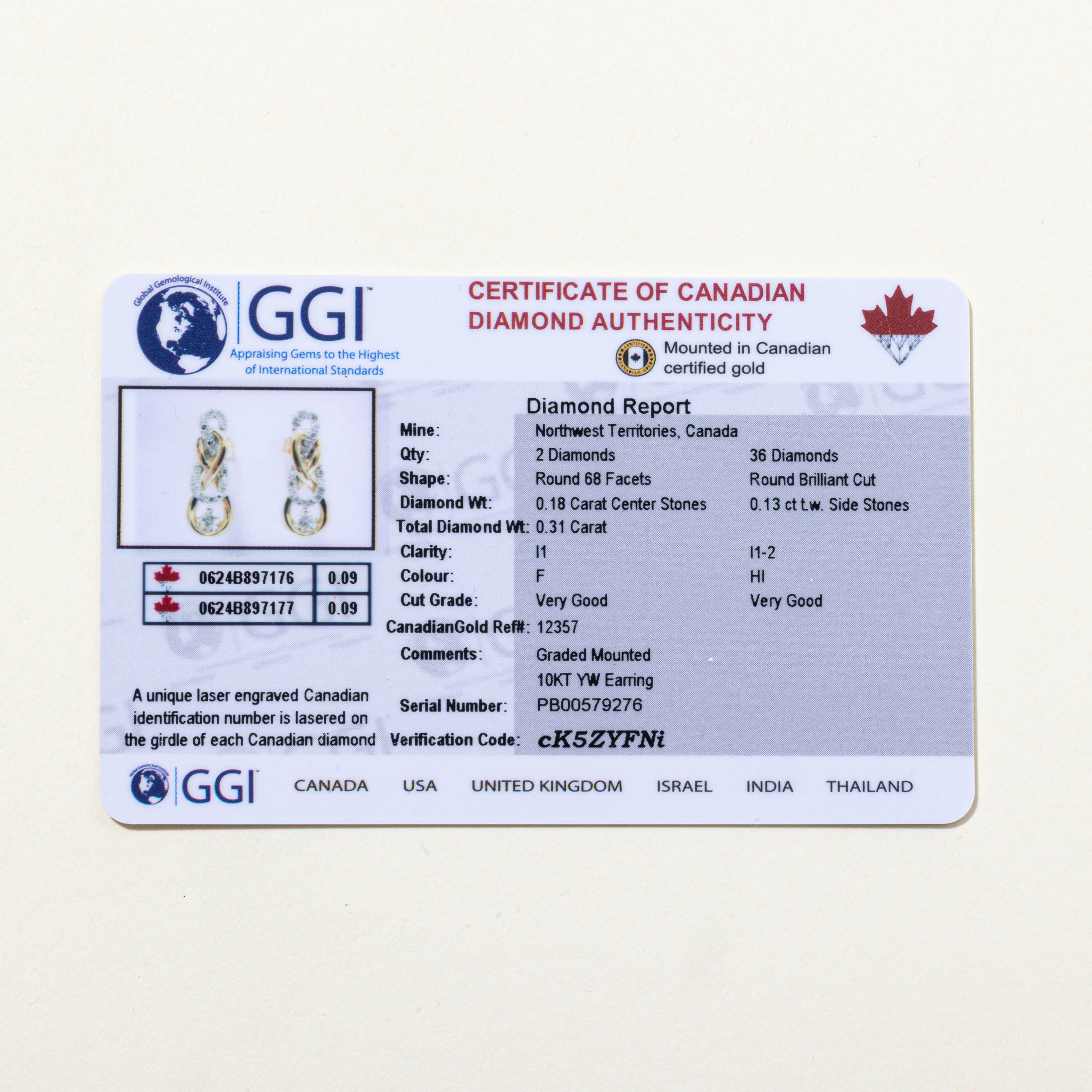 Canadian Diamond Woven Drop Earrings | 0.22ctw
