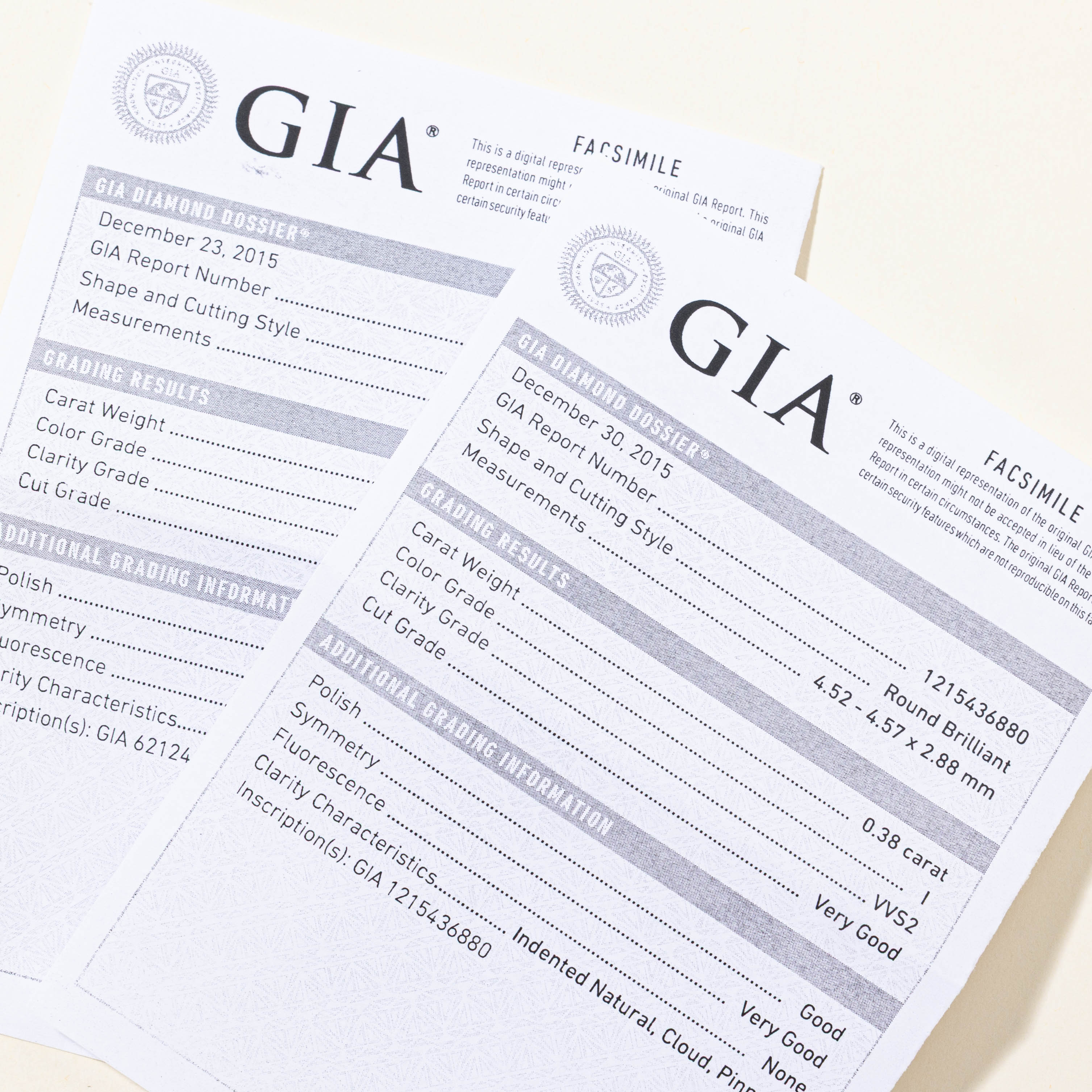 GIA Diamond Studs | 0.74ctw VVS2/VS2 I