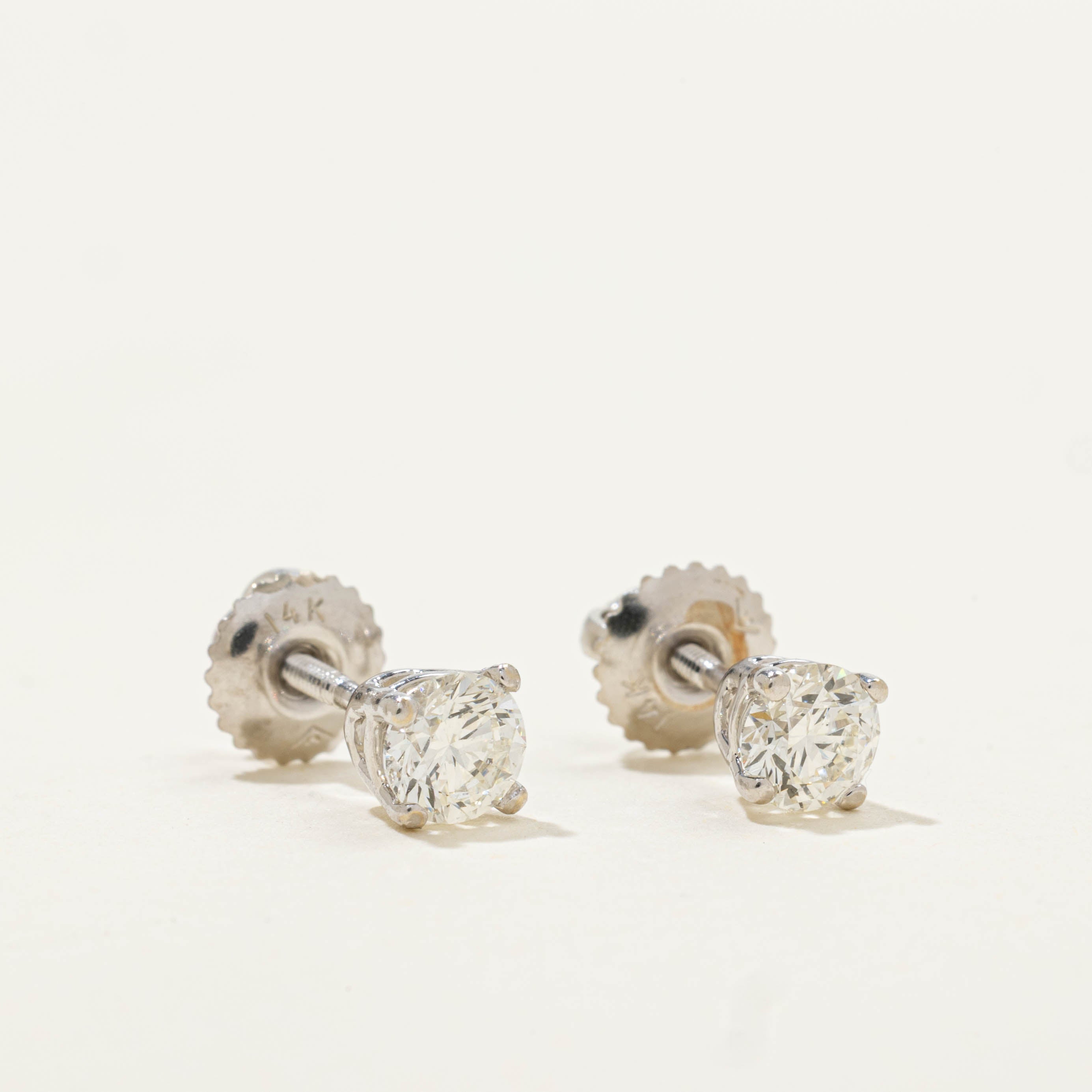 GIA Diamond Studs | 0.74ctw VVS2/VS2 I