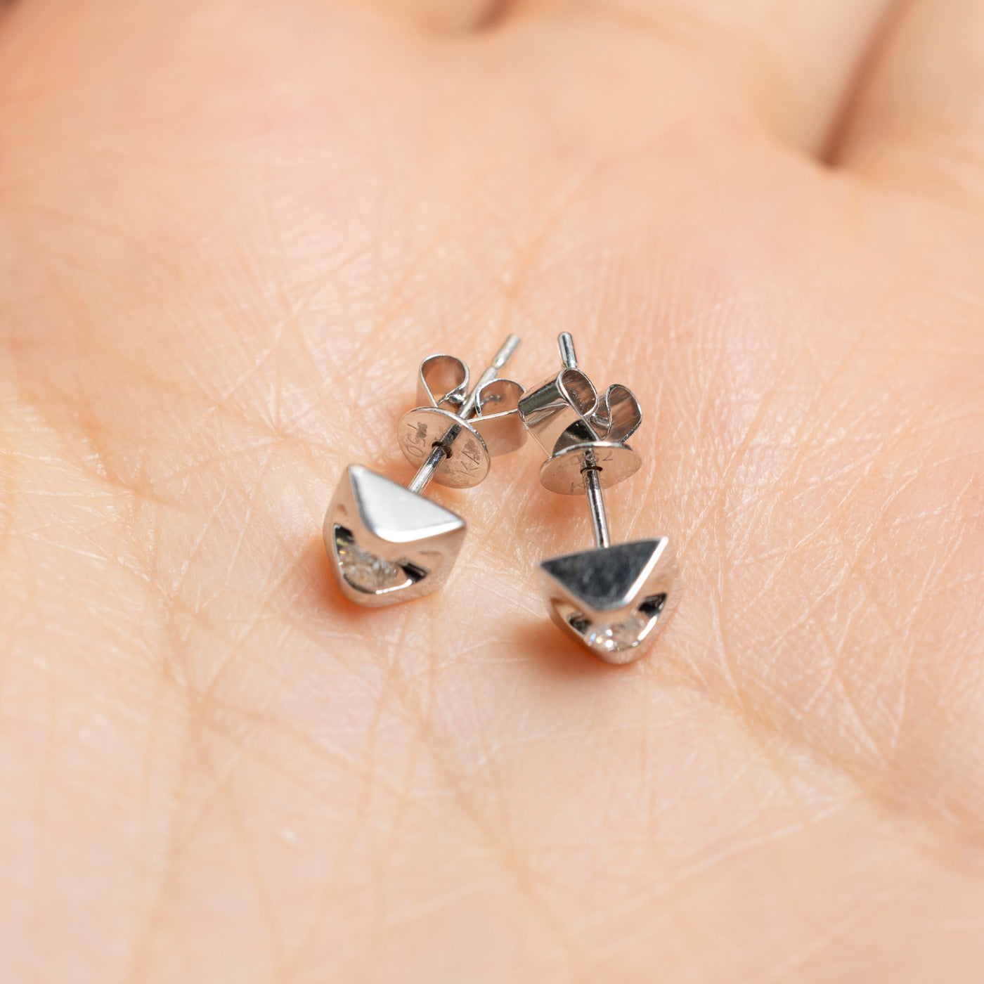 Solitaire Diamond Stud Earrings | 0.10ctw