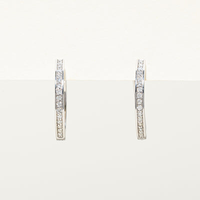 Diamond Hoop Earrings | 0.28ctw