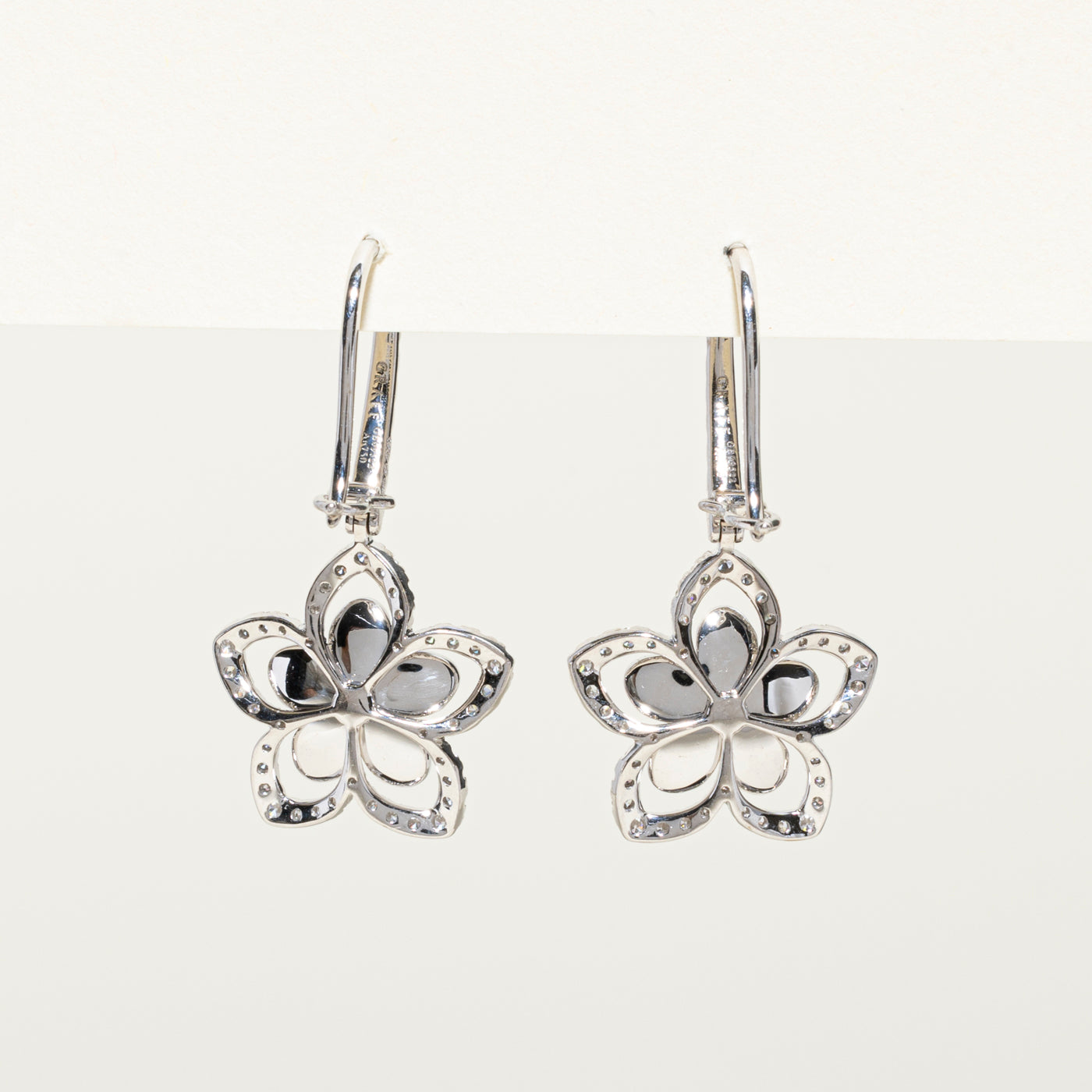 Diamond Flower Drop Earrings | 0.95ctw