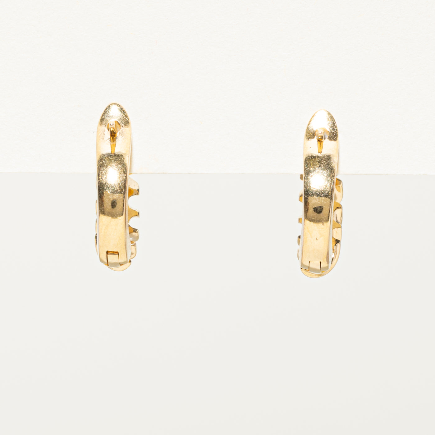 Diamond Croissant Hoop Earrings | 0.20ctw