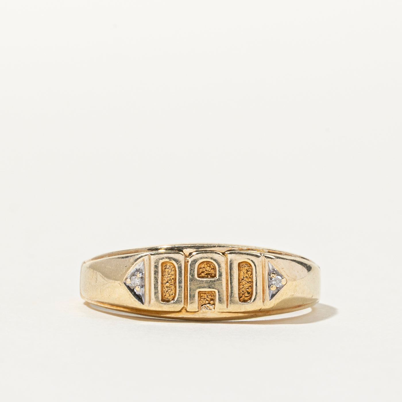 Diamond "DAD" Ring | 0.01ctw | SZ 10.75