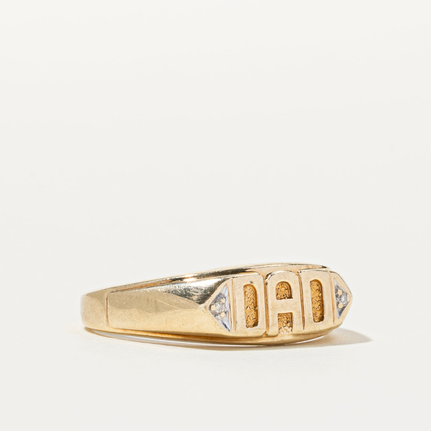 Diamond "DAD" Ring | 0.01ctw | SZ 10.75