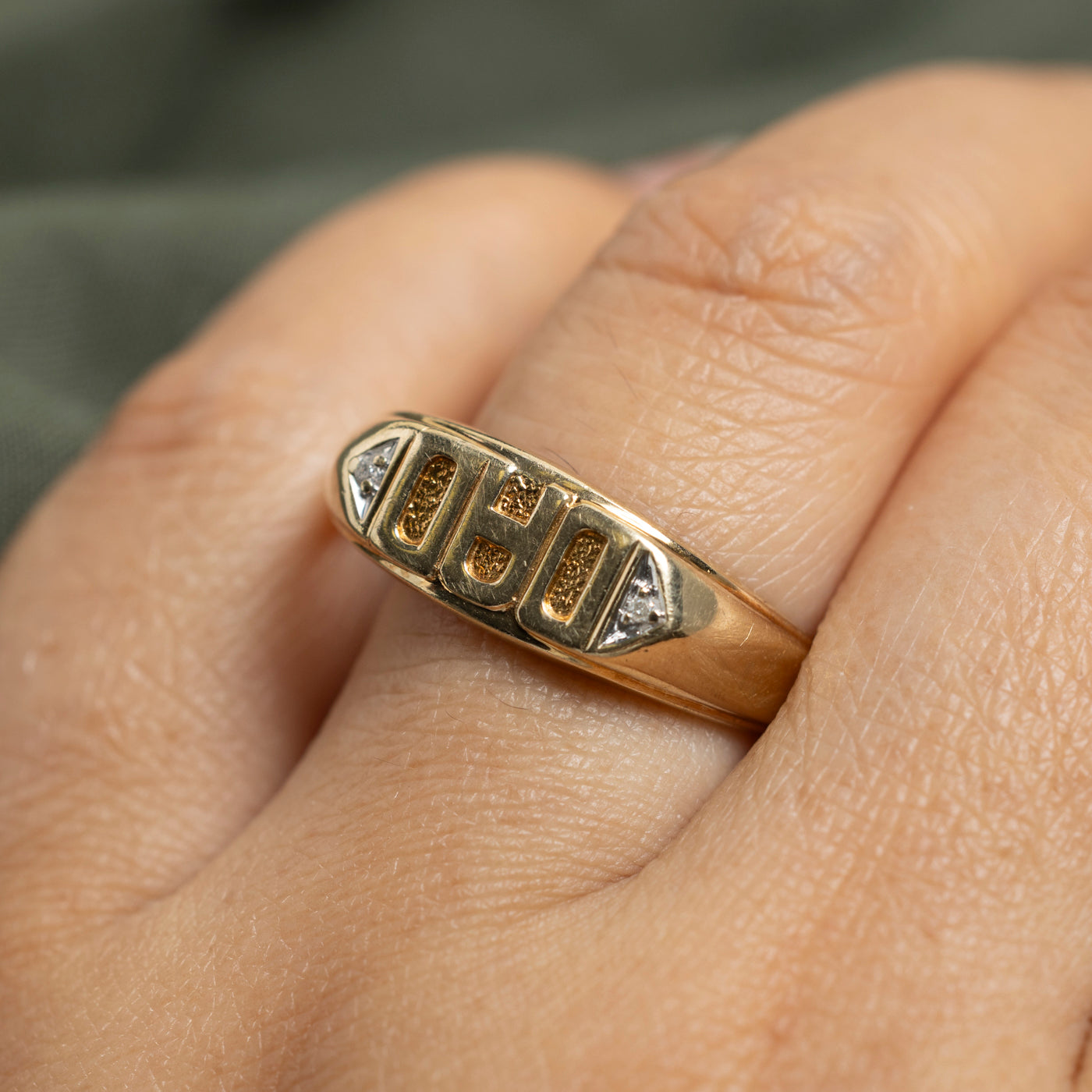 Diamond "DAD" Ring | 0.01ctw | SZ 10.75