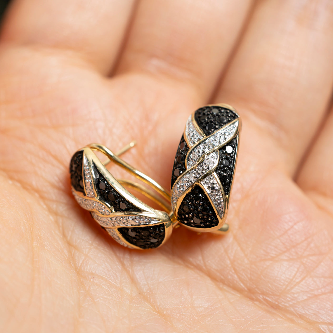 Black & White Diamond Stud Earrings | 0.26ctw