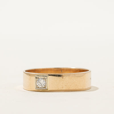 10K Diamond Soft Square Band | 0.11ct | SZ 11.25