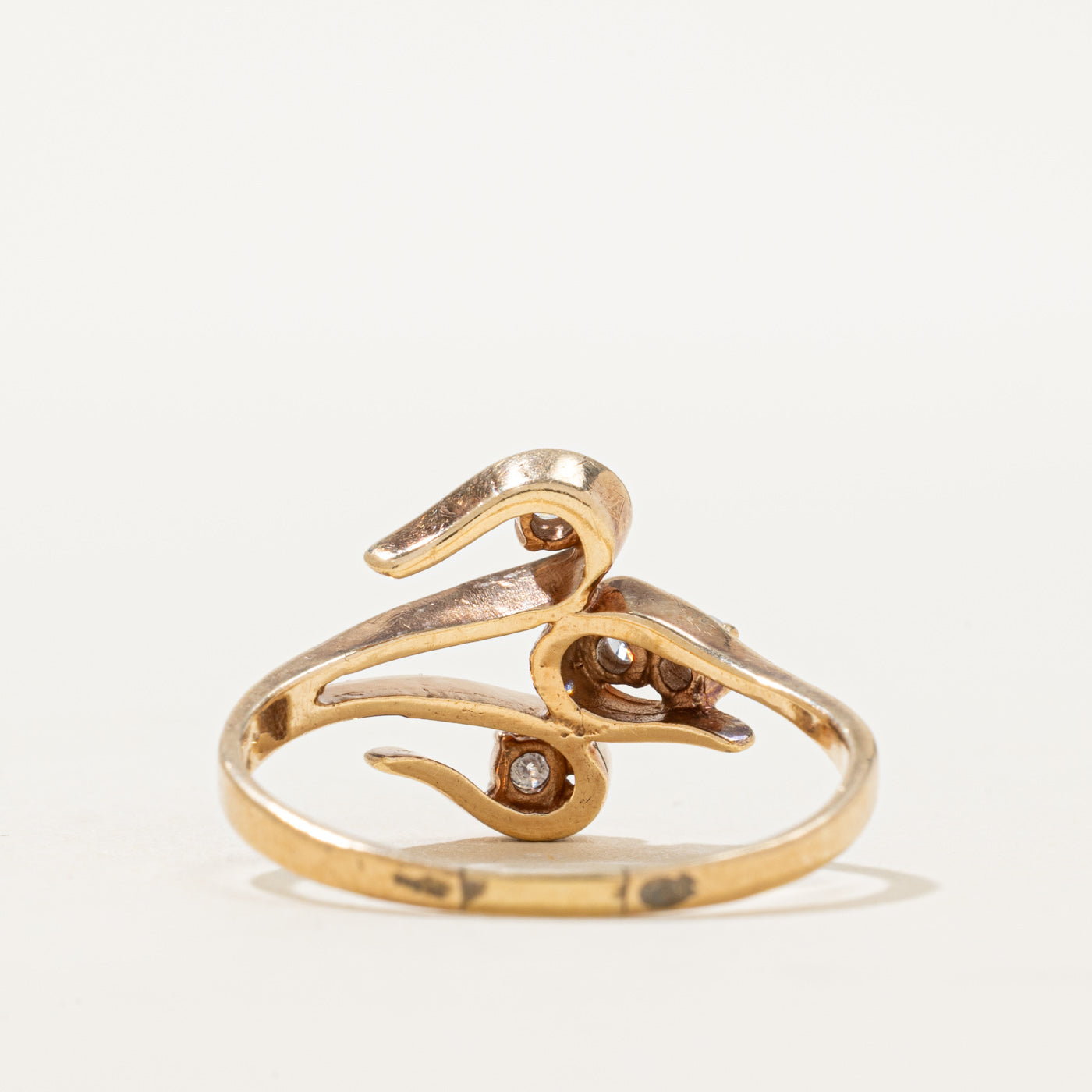 14K Diamond Abstract Openwork Ring | 0.24ctw | SZ 9.75