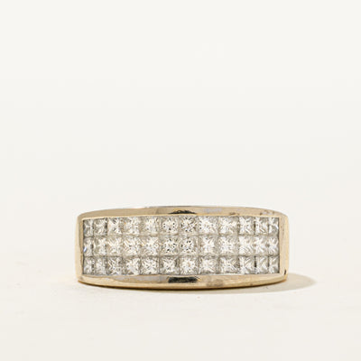 18K Invisible Set Diamond Ring | 1.30ctw | SZ 5.5
