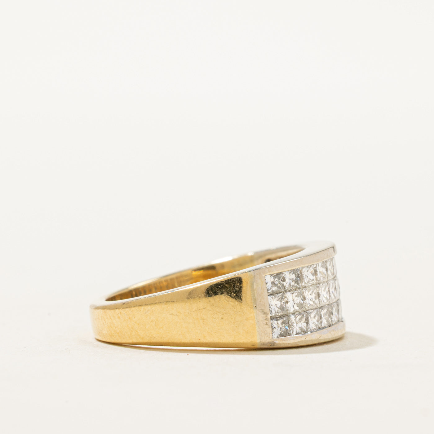 18K Invisible Set Diamond Ring | 1.30ctw | SZ 5.5