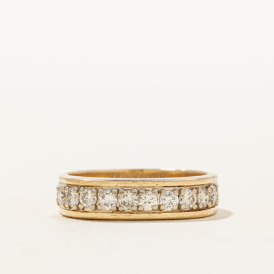 14K Semi Eternity Diamond Soft Square Band | 0.50ctw | SZ 6
