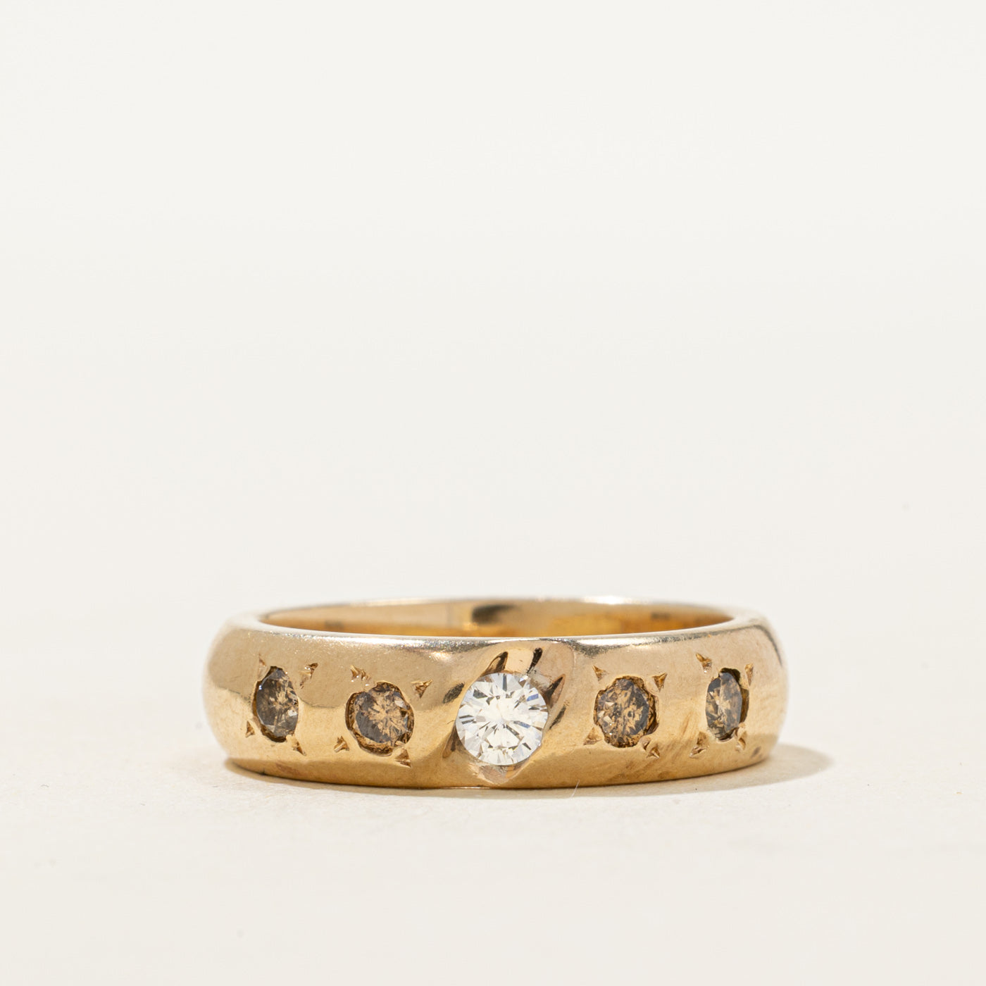 10K Five Stone Diamond Band | 0.34ctw | SZ 5.75