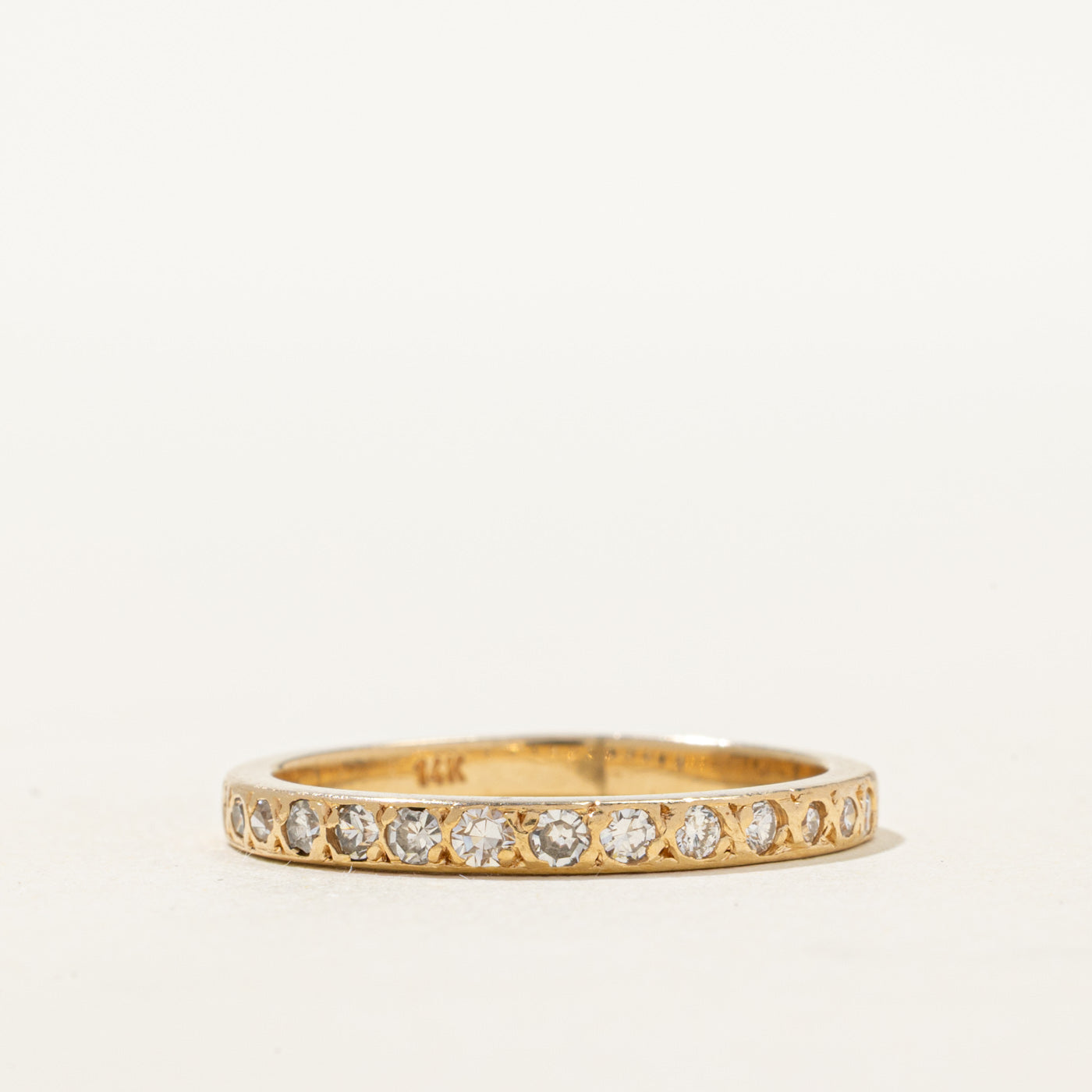 14K Semi Eternity Diamond Band | 0.30ctw | SZ 7.75