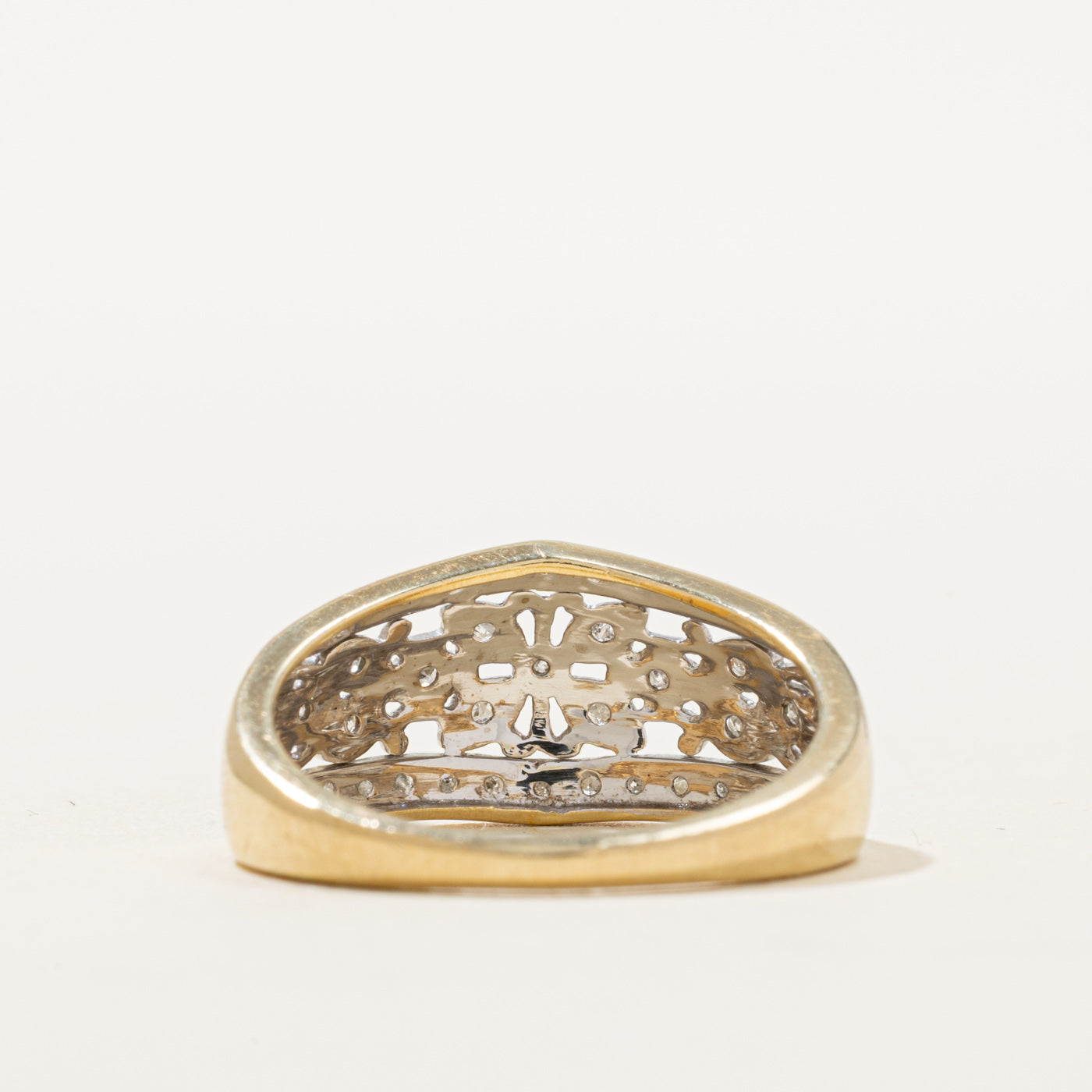 10K Diamond Vine Openwork Ring | 0.26ctw | SZ 8