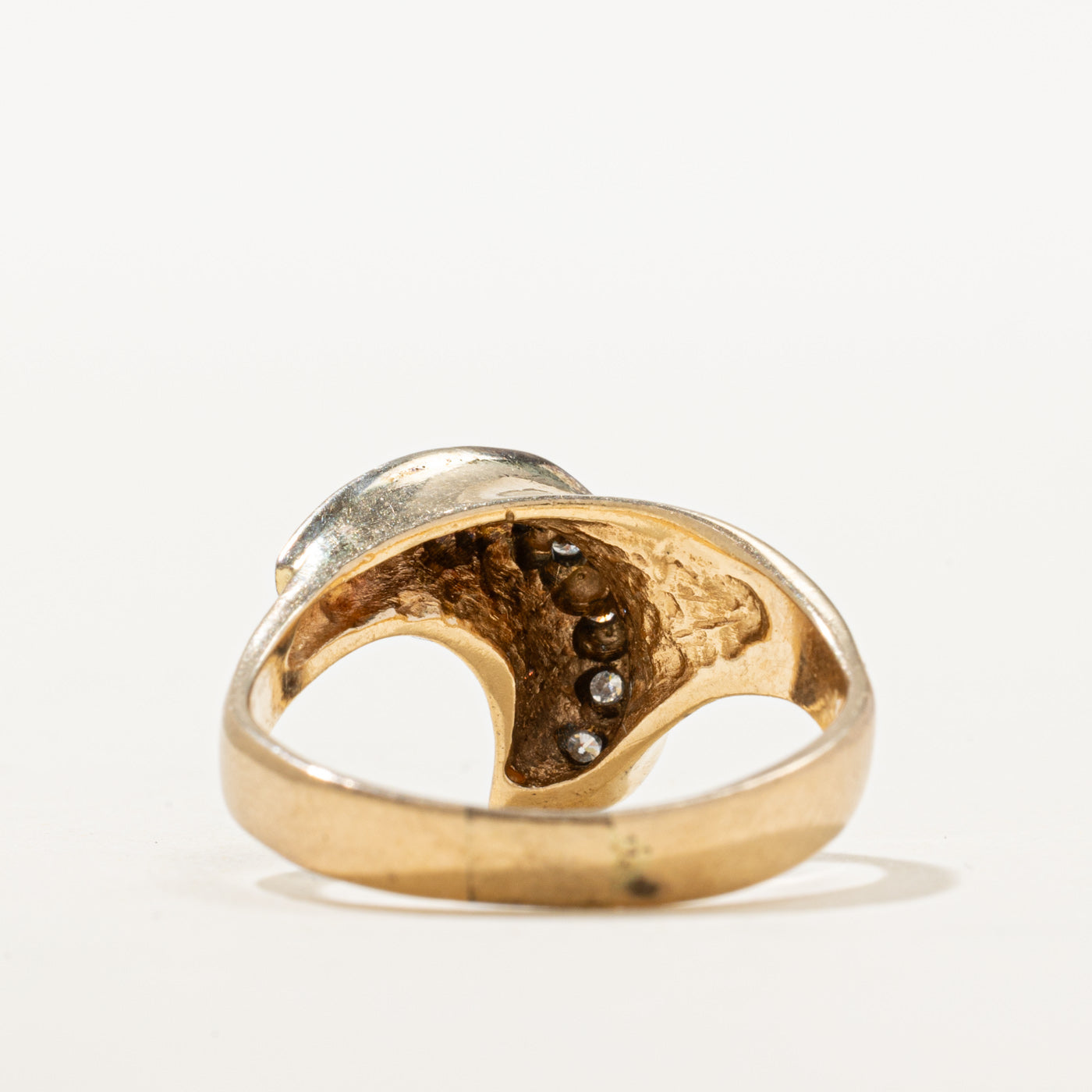 14K Diamond Wave Ring | 0.13ctw | SZ 7.5