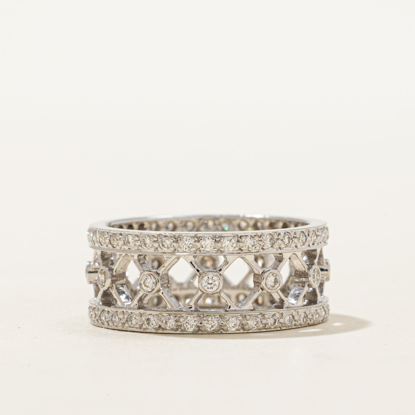 14K Eternity Diamond Openwork Band | 0.66ctw | SZ 6.5