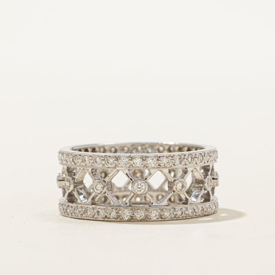 14K Eternity Diamond Openwork Band | 0.66ctw | SZ 6.5