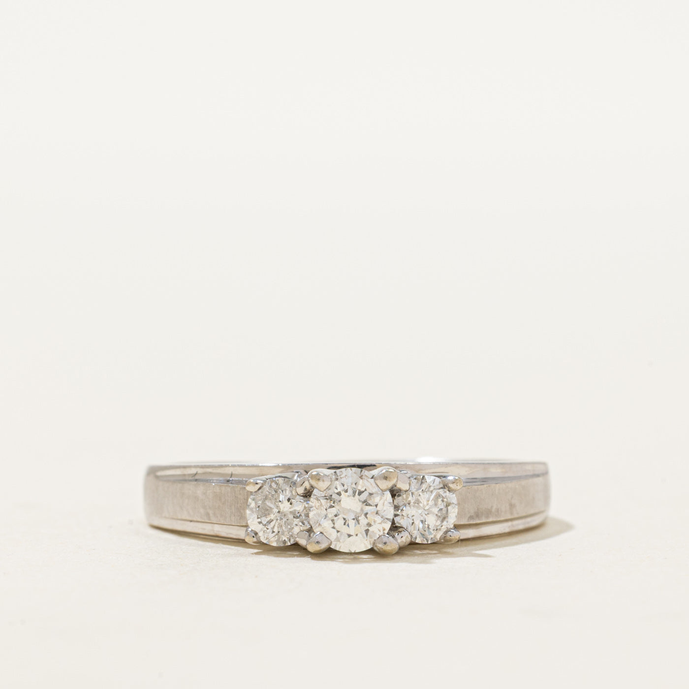 14K Three Stone Diamond Ring | 0.53ctw | SZ 6.75
