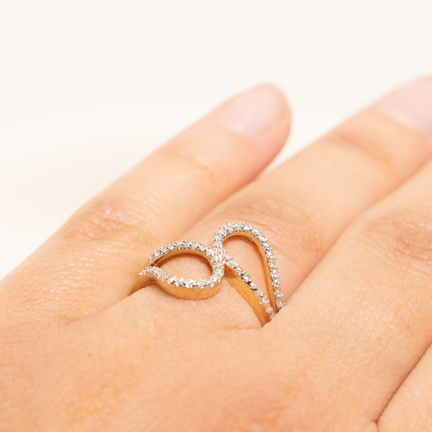 10k Diamond Open Cocktail Ring | 0.25ctw | SZ 7