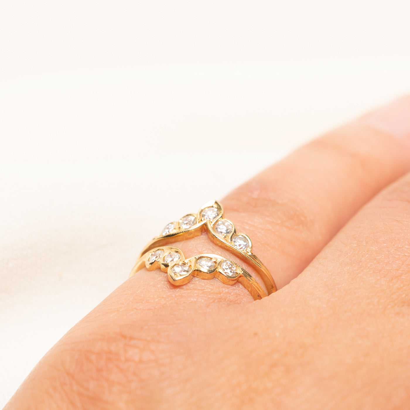 14k Diamond Ring Guard | 0.50ctw | SZ 5.25