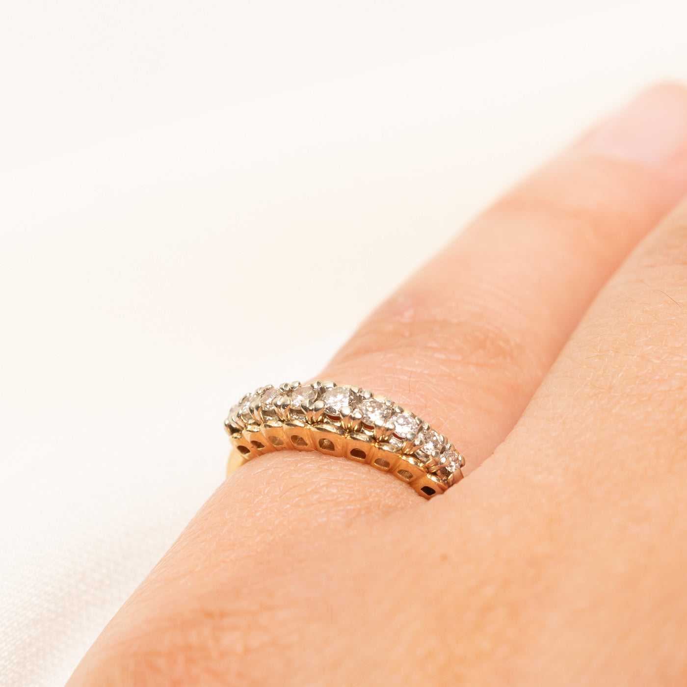 Semi Eternity Diamond Ring | 0.34ctw | SZ 4.5