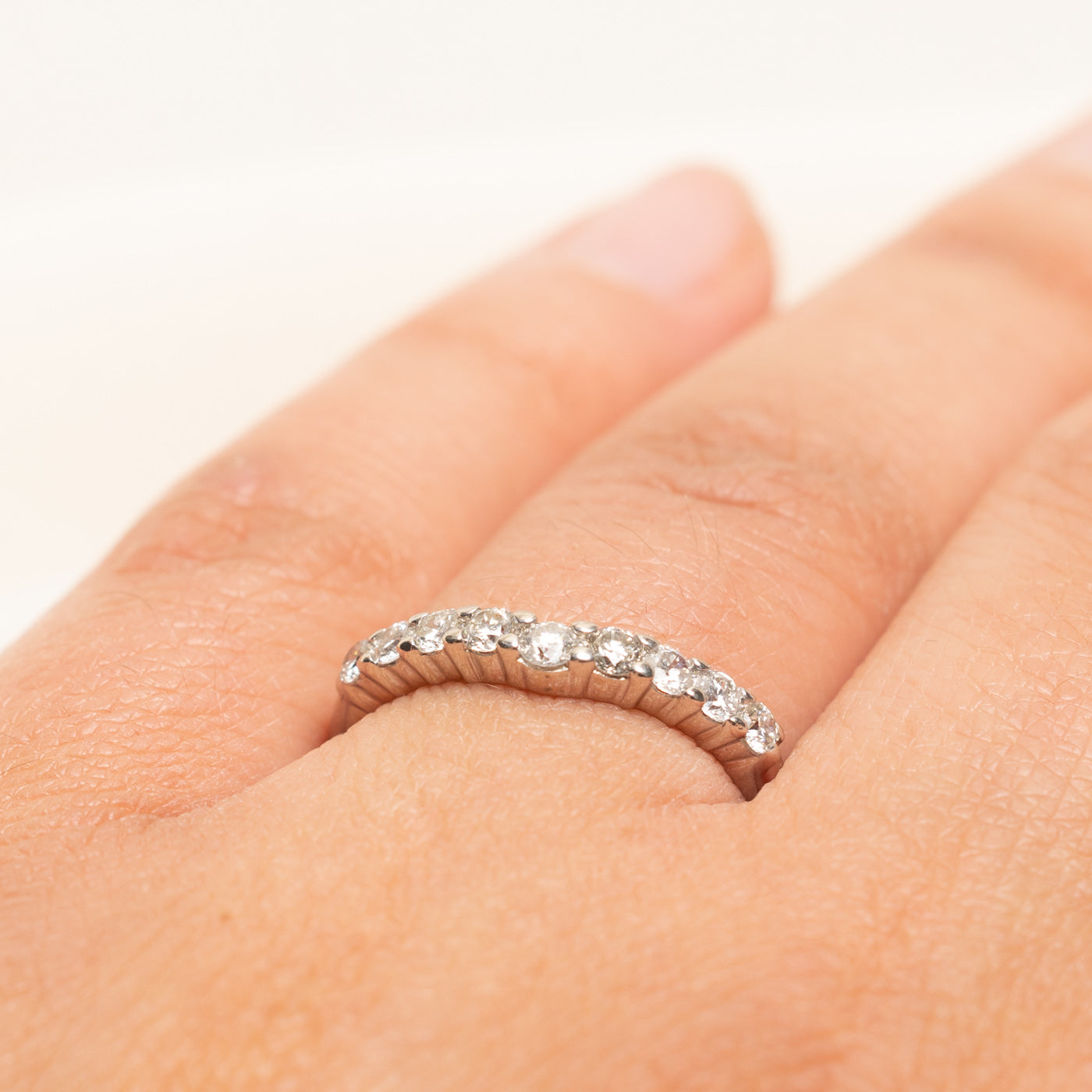 Semi Eternity Diamond Contour Ring | 0.55ctw | SZ 7