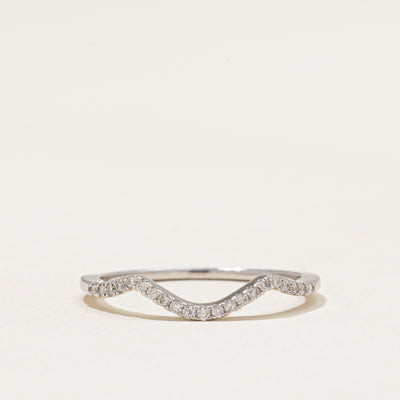 14k Semi Eternity Diamond Contour Ring | 0.21ctw | SZ 7.25