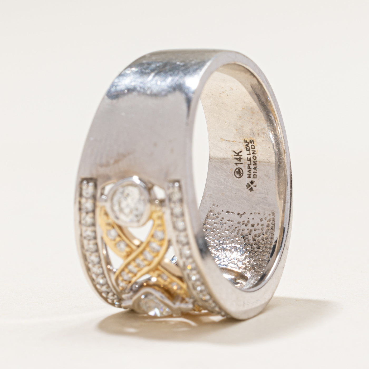 Canadian Diamond XO Design Ring | 0.70ctw | SZ 10