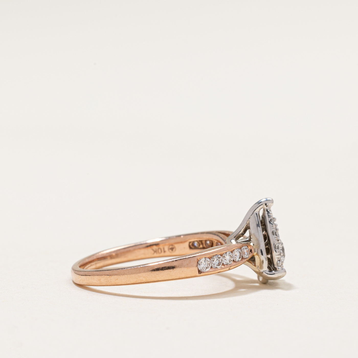 Diamond Pear Shaped Cluster Ring | 0.39ctw | SZ 4.75