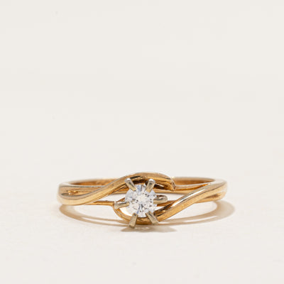 Diamond Petite Bypass Ring | 0.16ct | SZ 6