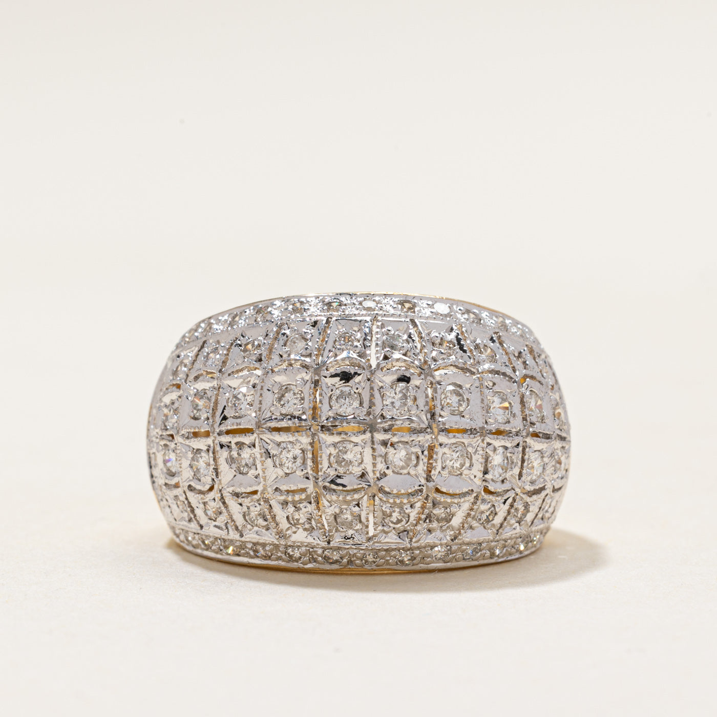 Diamond Cluster Dome Ring | 0.85ctw | SZ 6.5