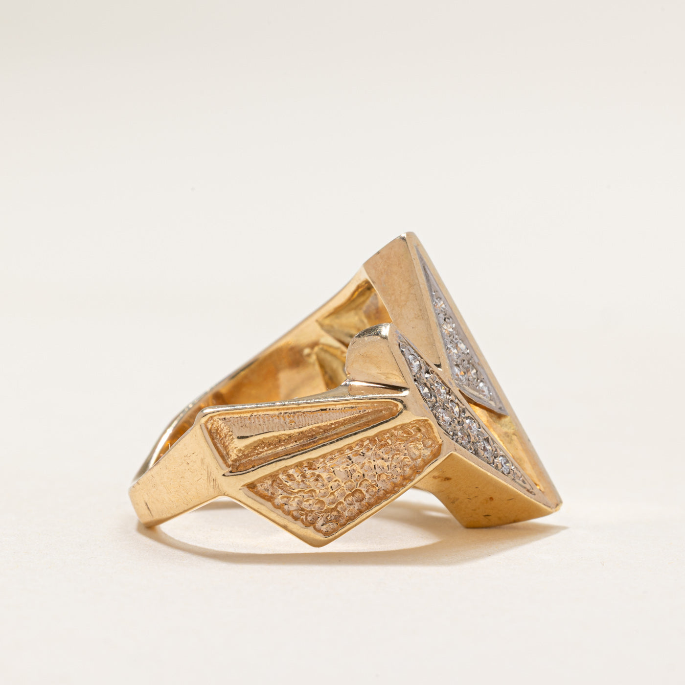 Diamond Abstract Cocktail Ring | 0.35ctw | SZ 8.5