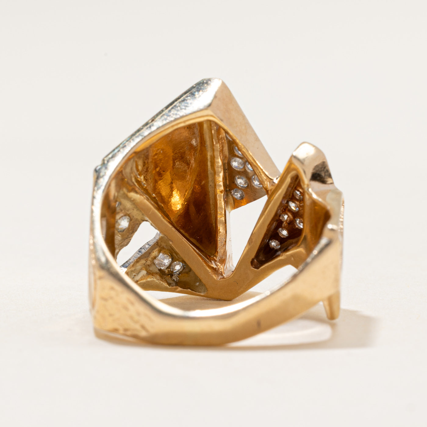 Diamond Abstract Cocktail Ring | 0.35ctw | SZ 8.5