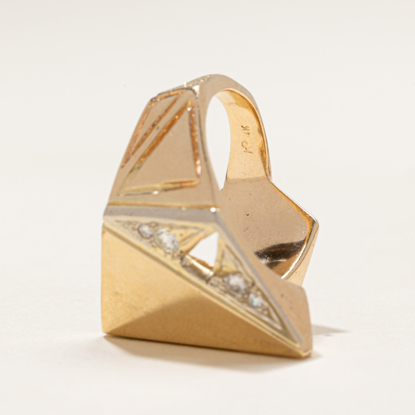 Diamond Abstract Cocktail Ring | 0.35ctw | SZ 8.5