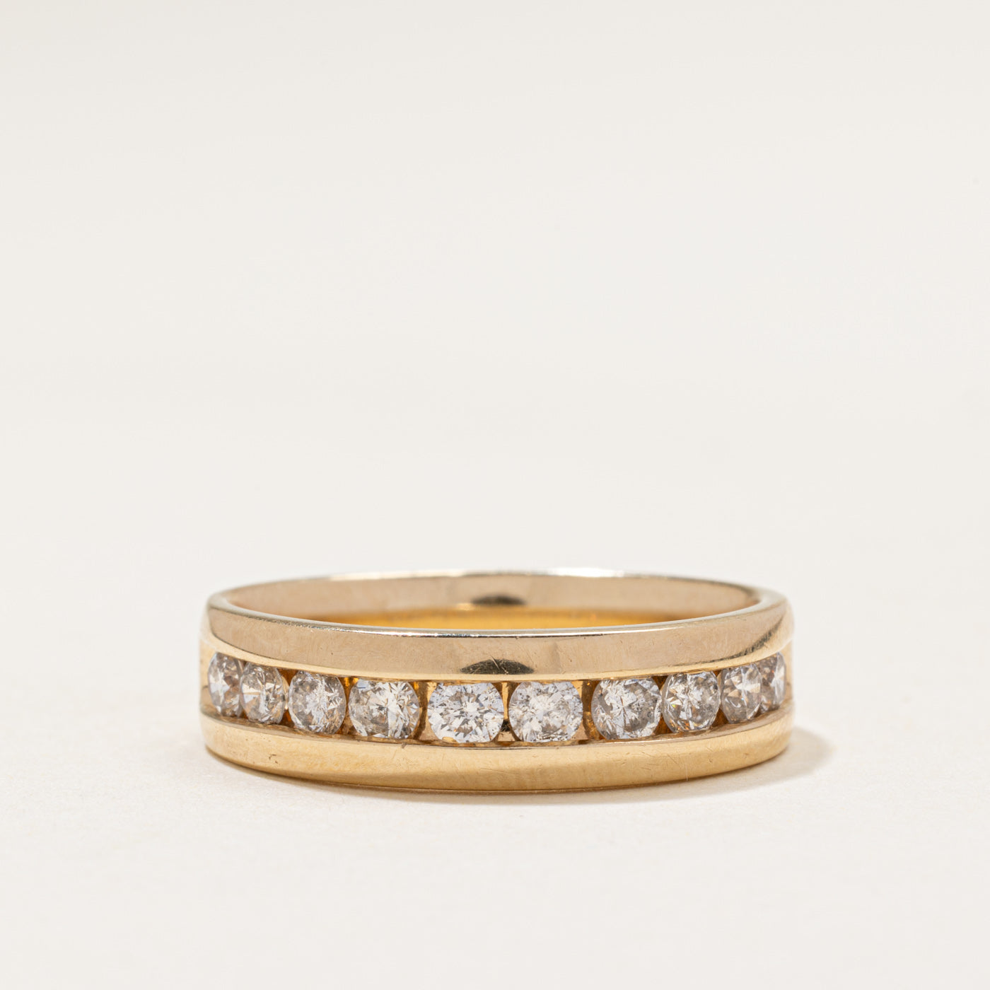 Semi Eternity Channel Set Diamond Band | 1.10ctw | SZ 10.75