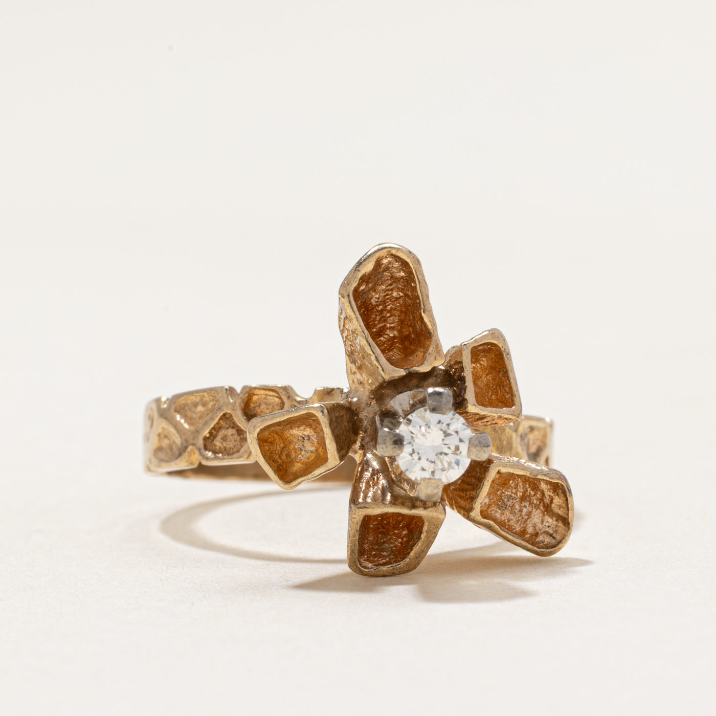 Diamond Abstract Cocktail Ring | 0.15ct | SZ 6.75