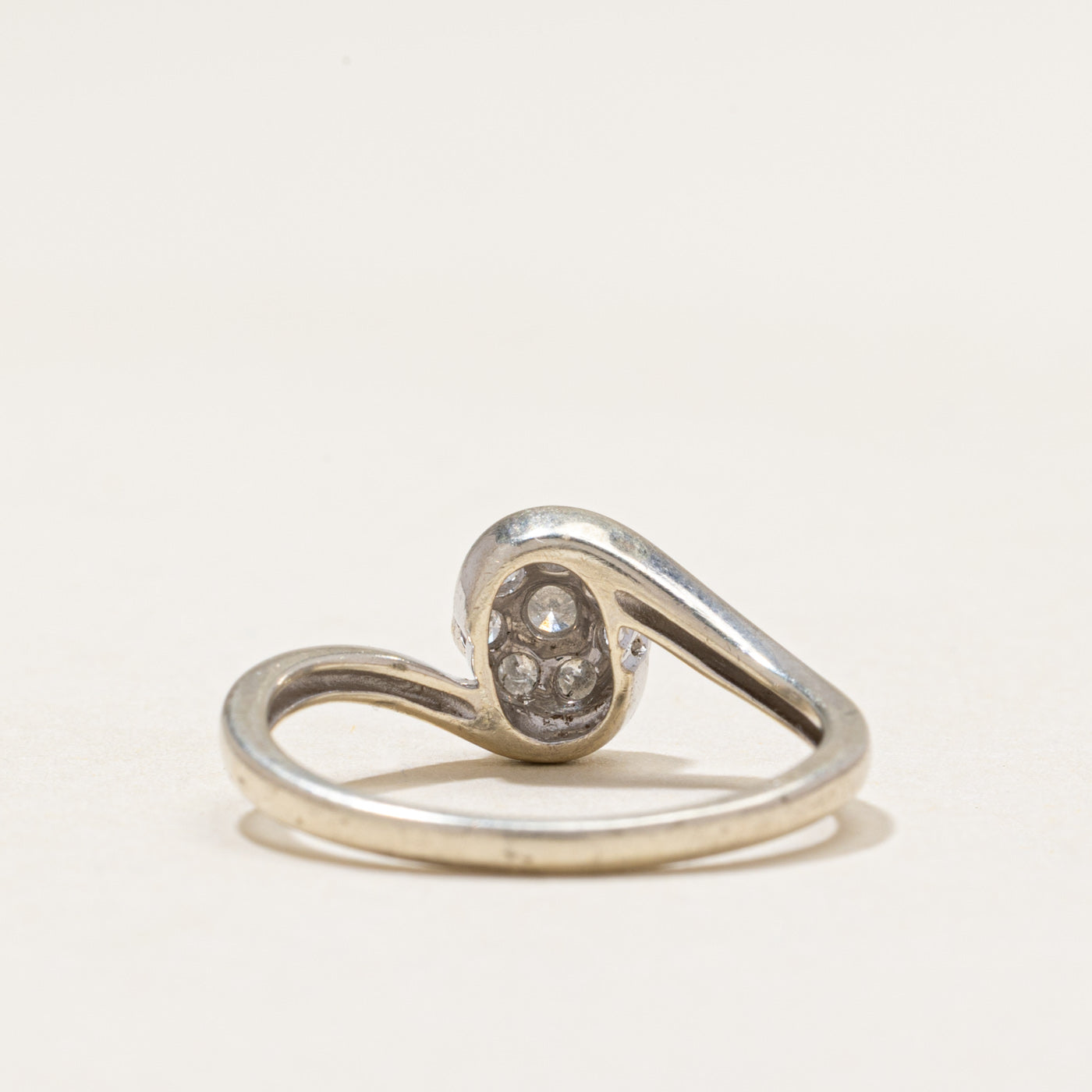 Diamond Cluster Bypass Ring | 0.25ctw | SZ 6