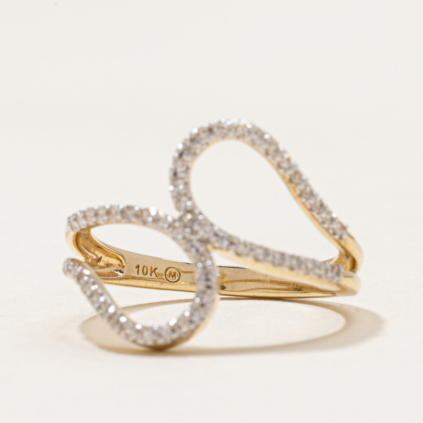10k Diamond Open Cocktail Ring | 0.25ctw | SZ 7