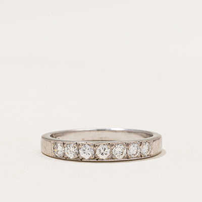 Silver Diamond Band | 0.42ctw | SZ 6.5