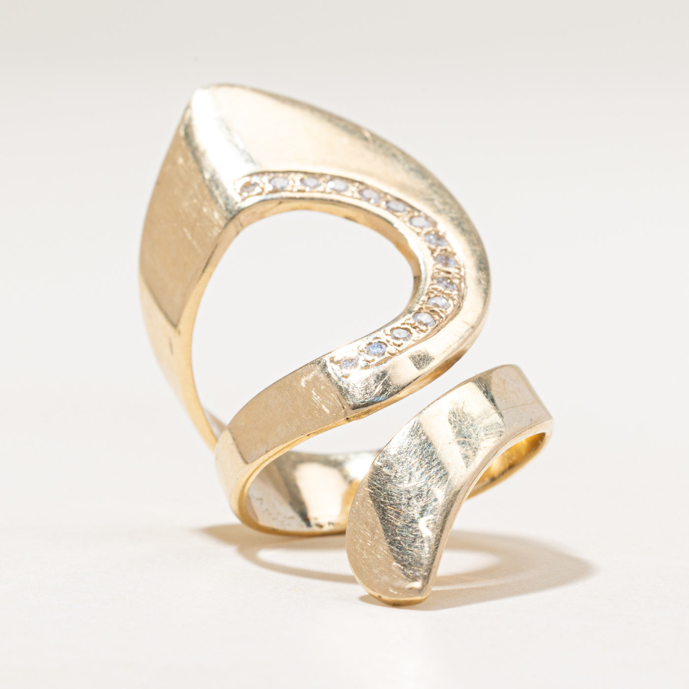 10k Diamond Abstract Cocktail Ring | 0.25ctw | SZ 6