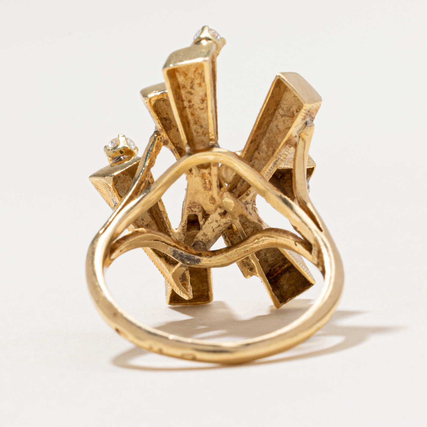 Diamond Abstract Cocktail Ring | 0.15ctw | SZ 6.25